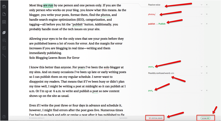 reduce errors in your blog posts