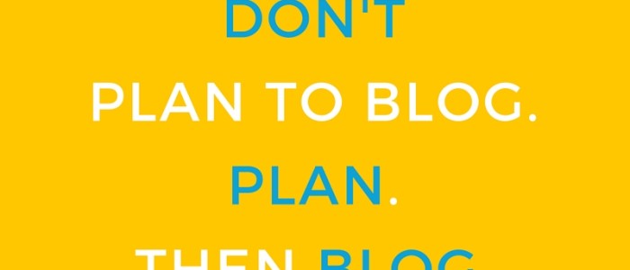 create a blog plan for your blogged book