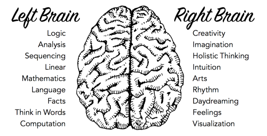 use your whole brain when you blog