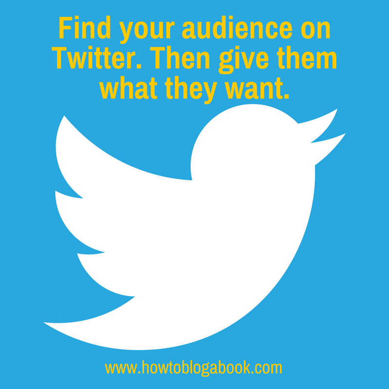 find book audience on twitter