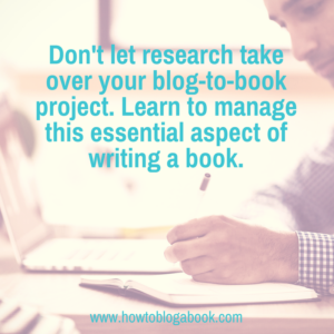 blog-to-book research