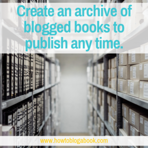 archive of blogged books