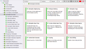 blogging a book using scrivener