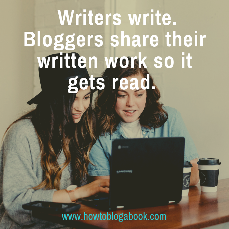 writers share written work as bloggers