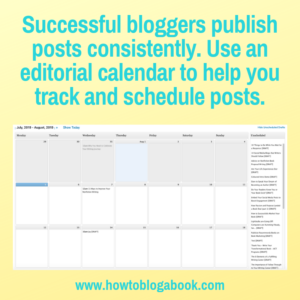 an editorial calendar plugin helps you create a blogging schedule