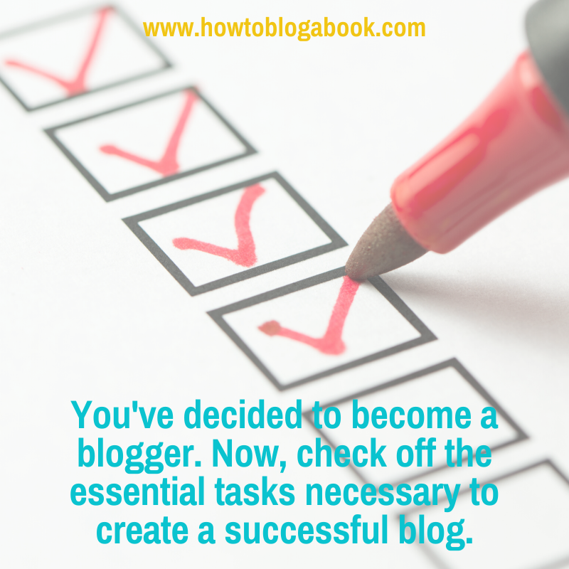 an essential checlist for new bloggers