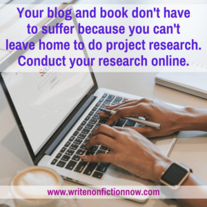 online research for books and blogs