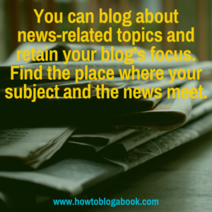 how to blog about the news