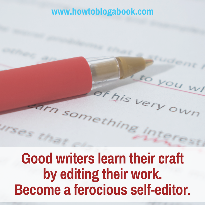 how to self-edit your blog posts and manuscripts