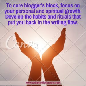 cure for blogger's block