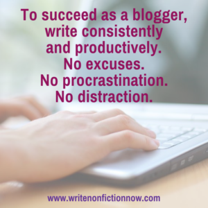 how to blog consistently and productively