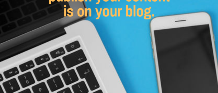 Bloggers publish content on their own sites