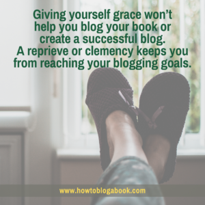 Grace won't help you blog a book